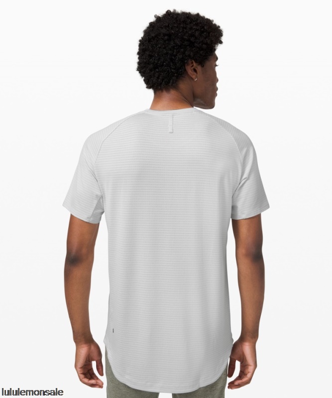 Lululemon Deutschland DELULU811 | Lululemon Deutschland Heathered Vapor Drysense Trainings-Kurzarmshirt